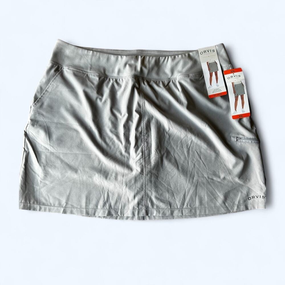 Orvis Women's Lightweight Moisture Wicking Skort Gray Size 2XL